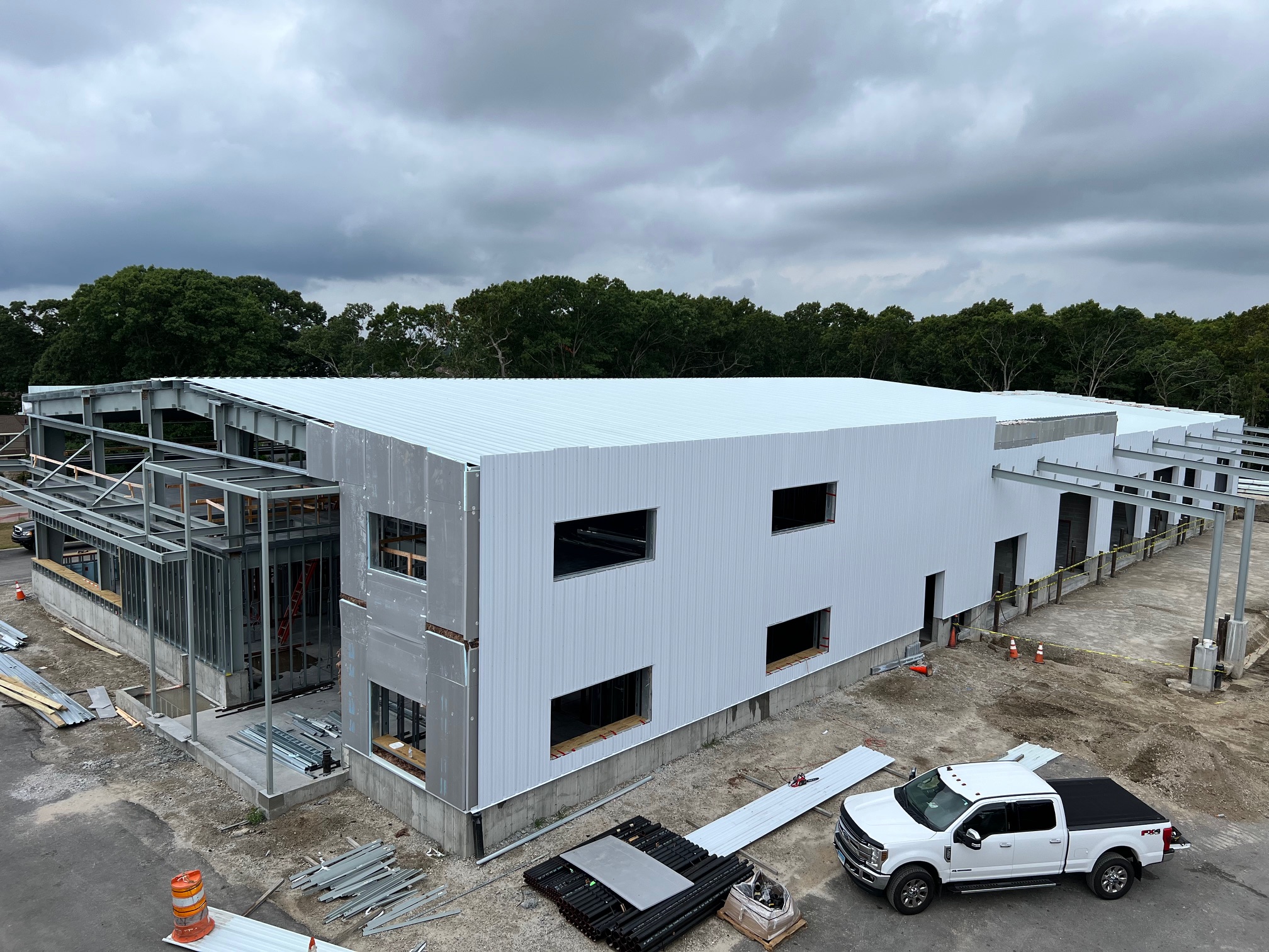 Building-envelope progress at the Fall River Water Department