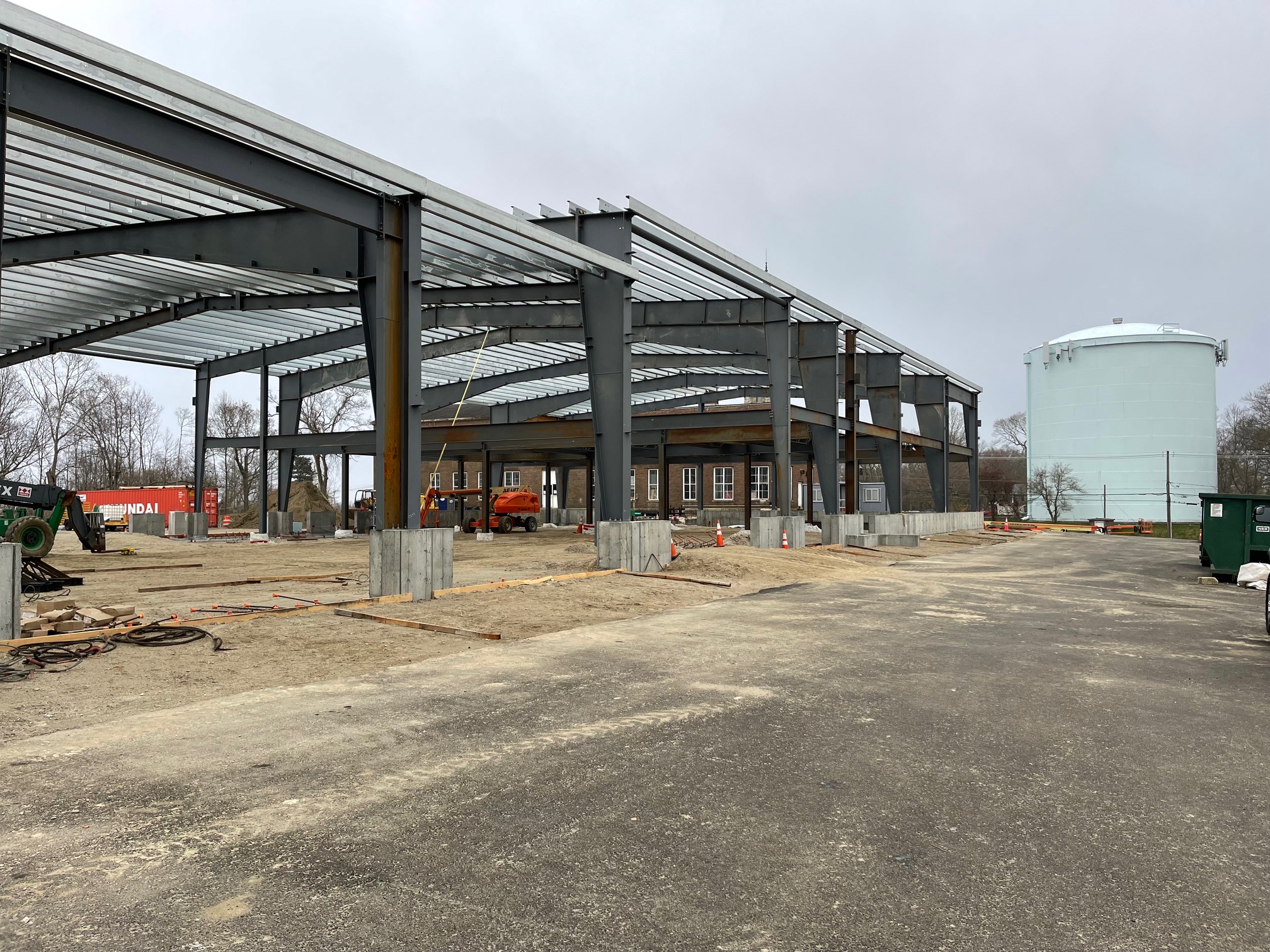 Structural framing system at the Fall River Water Department